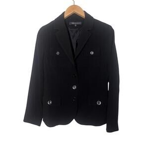 AK Anne Klein Blazer Black Women’s Sz 6 Business Casual Office NEW